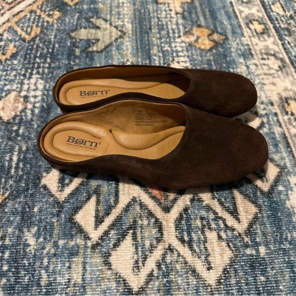 Born Bryar Suede Ballet Mules